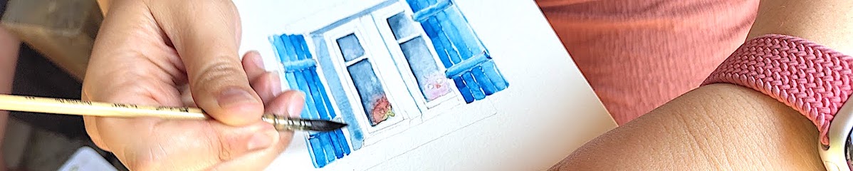 Atelier aquarelle à Montardon, photo Cécile Van Espen, 2025